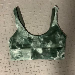 LULULEMON ALIGN BRA DIAMOND DYE STARLIGHT SMOKED SPRUCE (DYSV) SZ 6 used conditi